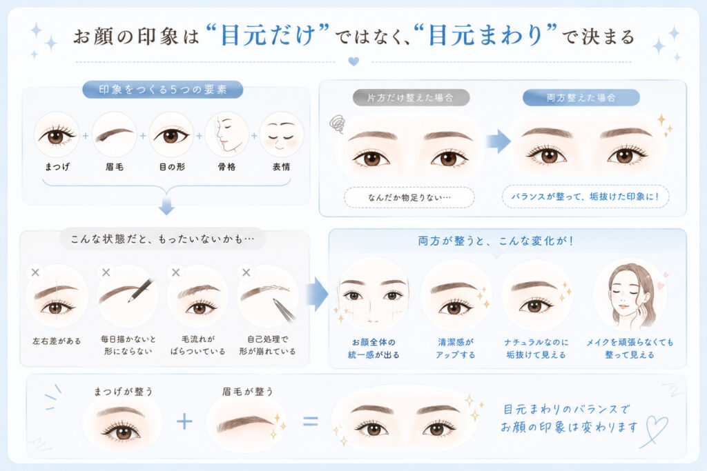 バンビッシュ まつげパーマ 眉毛 セットメニュー