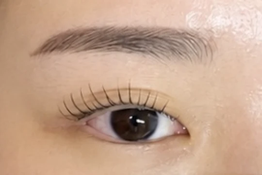 平行アーチ眉といかさしの組み合わせ写真