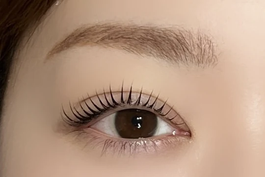 平行アーチ眉とムーンの組み合わせ写真