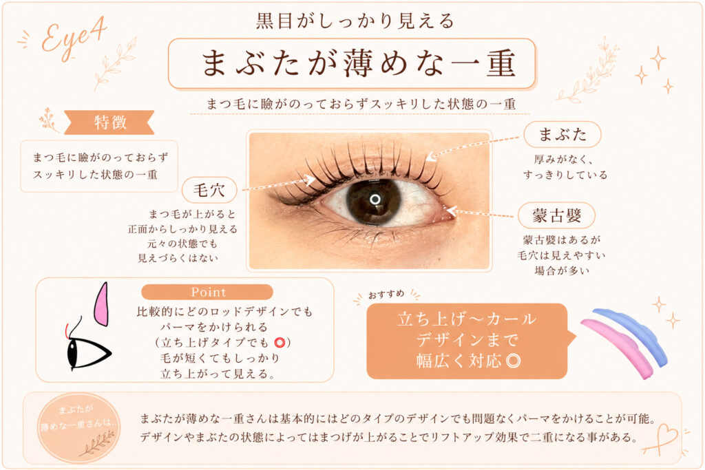 バンビッシュ　まぶたが薄めな一重